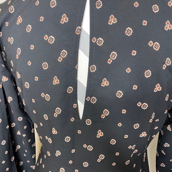 Abercrombie & Fitch Black and Orange Long Sleeve Dress - Picture 4 of 8